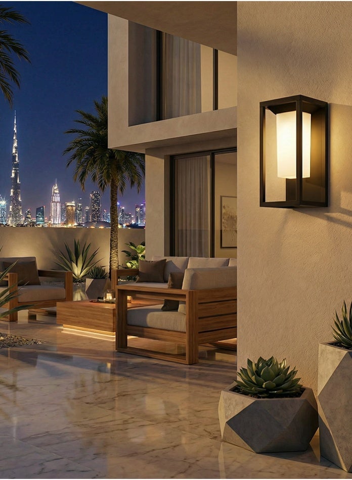 في ماكس مصباح جداري يعمل بالطاقة الشمسية بتقنية LED - مصباح جداري خارجي عصري مقاوم للماء للحديقة والفيلا والفناء - Image 3