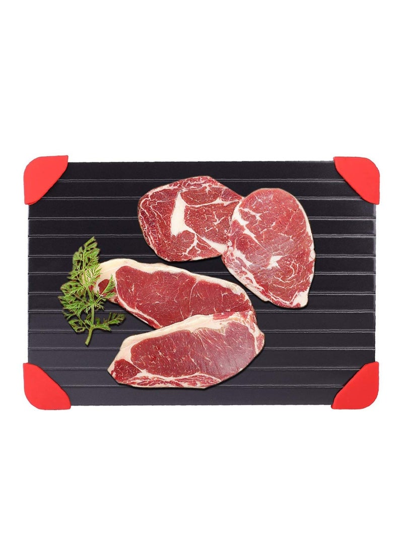 SOLARAE Defrosting Tray for Frozen Meat, Rapid Thawing Tray, Natural Thawing Without Microwave or Hot Water, Maintain Nutrients and Taste, Meat Defrosting Board Realizes Fast and Safe Thawing, 14" x 8" - Image 1