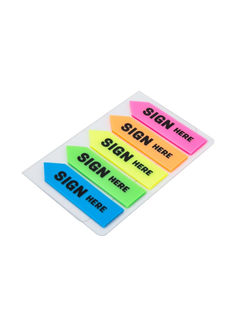 Deli 300-Piece Sign Here Index Tabs Multicolour - Image 2