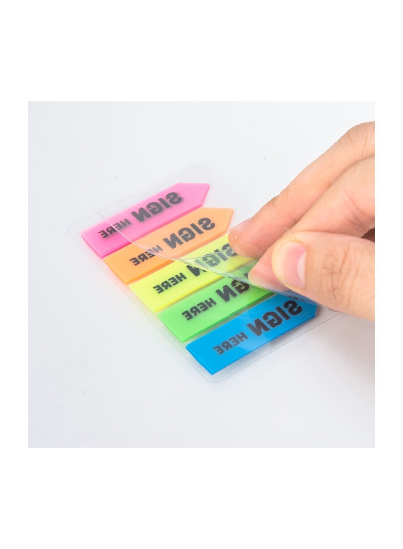 Deli 300-Piece Sign Here Index Tabs Multicolour - Image 4