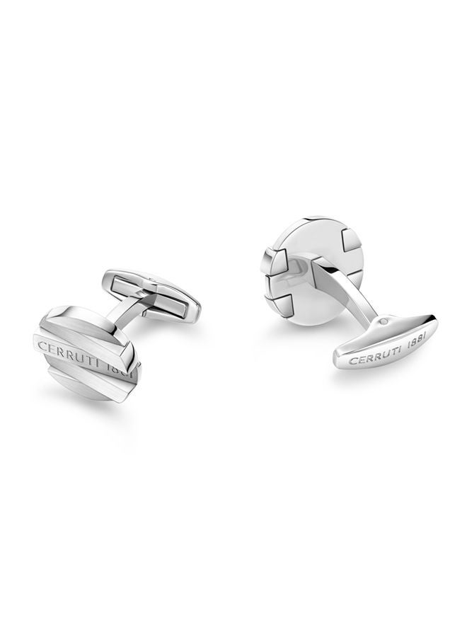 CERRUTI 1881 Cufflinks for Men in Silver - Image 3