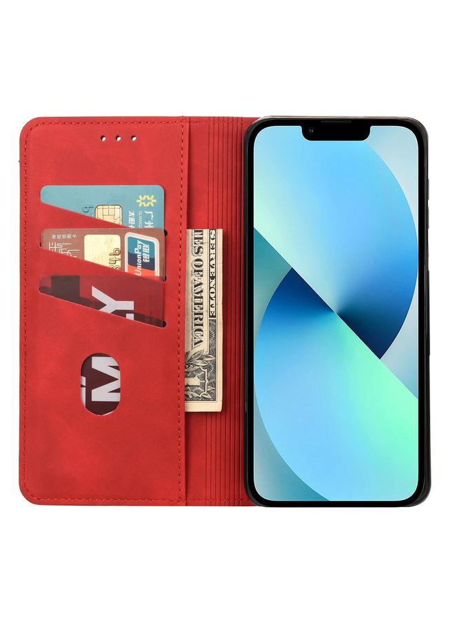 S-TOP Case For iPhone 14 Plus Skin Feel Splicing Leather Phone Case - Image 4