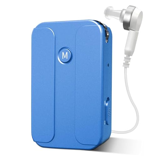 HP Sound Plus HP-F85 Rechargeable Pocket Hearing Aid For Severe & Profound Hearing Loss, Pocket Ear Machine In The Ear Wired Hearing Aid (For Single Ear) - Image 1