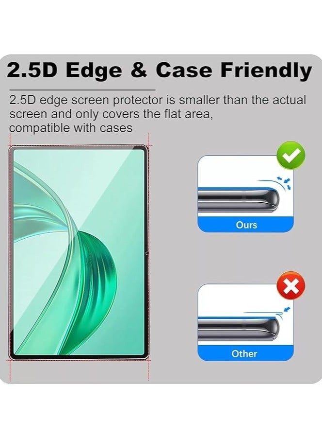 Muzz زجاج مقسى لواقي شاشة Honor Pad X8a [بدون فقاعات] [صلابة 9H] [مقاوم للخدش] فيلم واقي زجاج مقسى لHonor Pad X8a شفاف (1) - Image 2