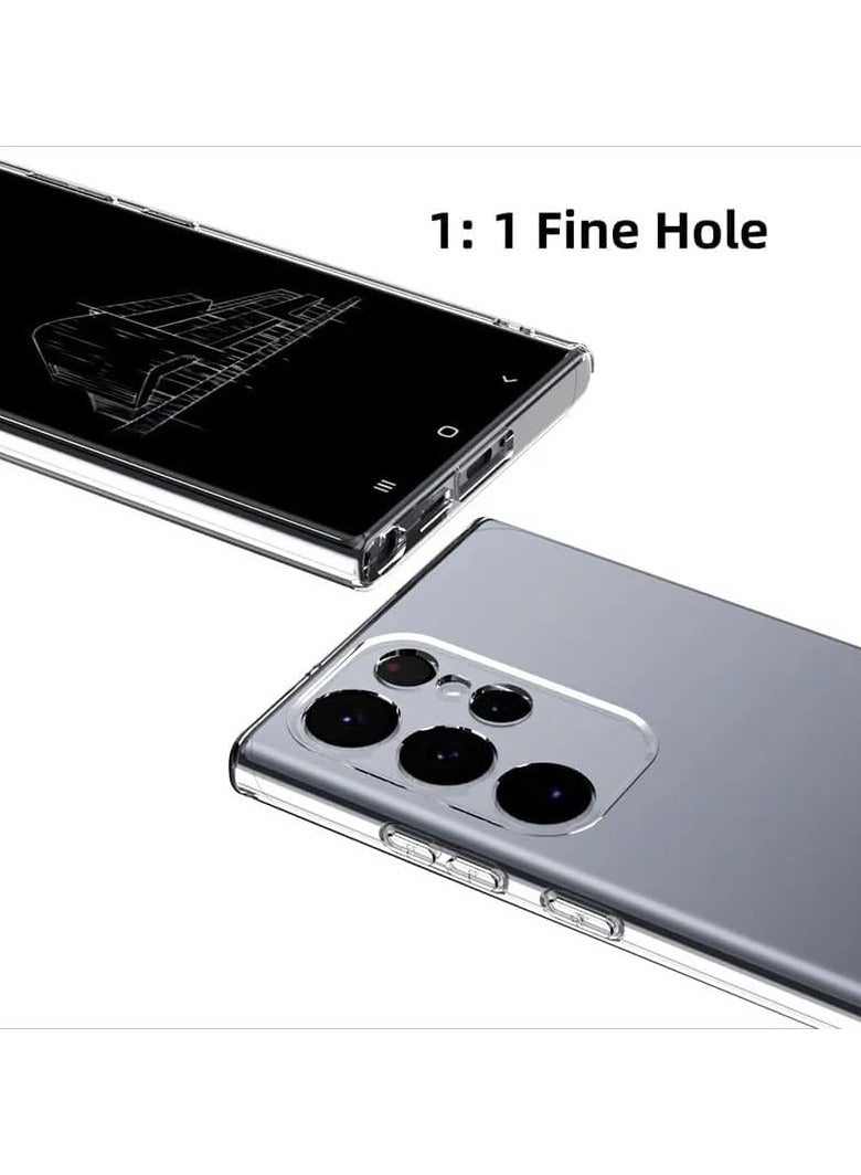 Silicon Case Compatible with Samsung Galaxy S24 Ultra 2024 Shock-Proof Soft Gel Rubber Cover Camera Protection Case for Samsung Galaxy S24 Ultra Clear - Image 5