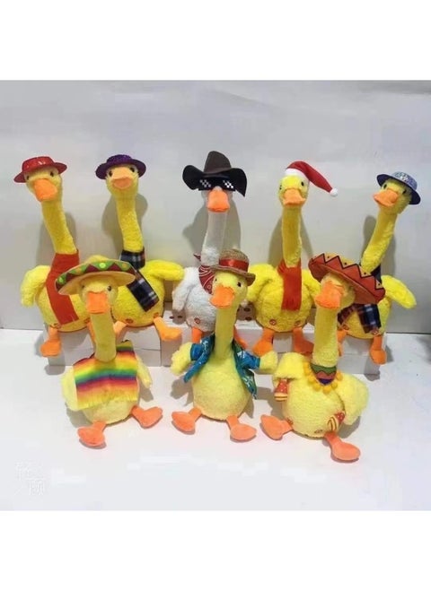 Same Style Learning To Talk With Sand Sculpture Duck Long Neck Twisted Neck Duck Re-read Duck Dancing Mexican Social Duck-Specifications:Clothes Are Random (not In The Picture)-Color:For Other Languages, Contact Customer Service