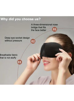 Generic Black silk sleep eye mask  - Image 2