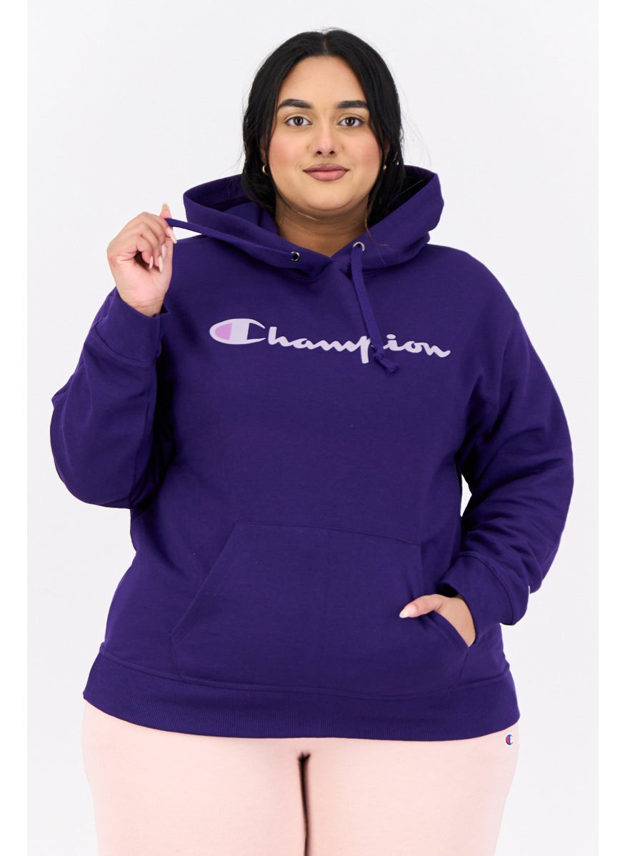 Champion - Women Plus Size Long Sleeves Outdoor Sweatshirt, Purple - Image 1