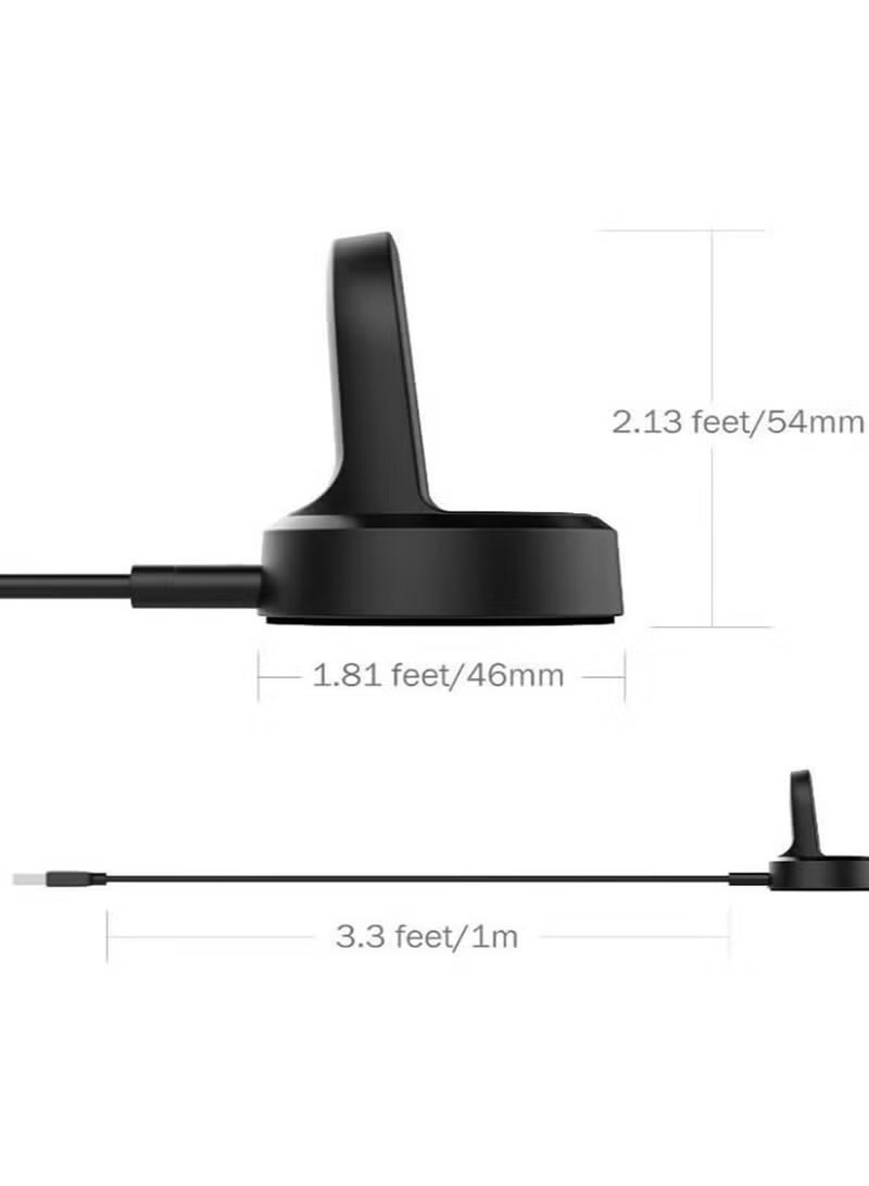 Wireless Charging Dock Cradle Smartwatch Charger For Samsung Gear S2 S3 S4 Black - Image 4
