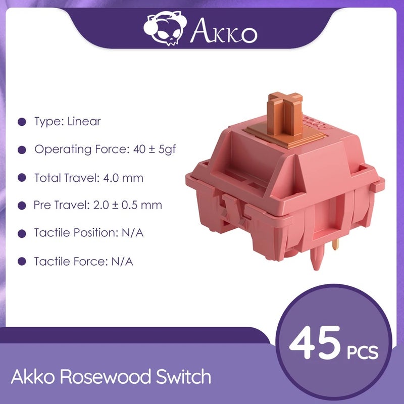 أكو لوحة مفاتيح Akko V3 Pro Switch Set 45 Pcs Tactile and Linear Switches for Cherry MX Mechanical Keyboard - Image 3