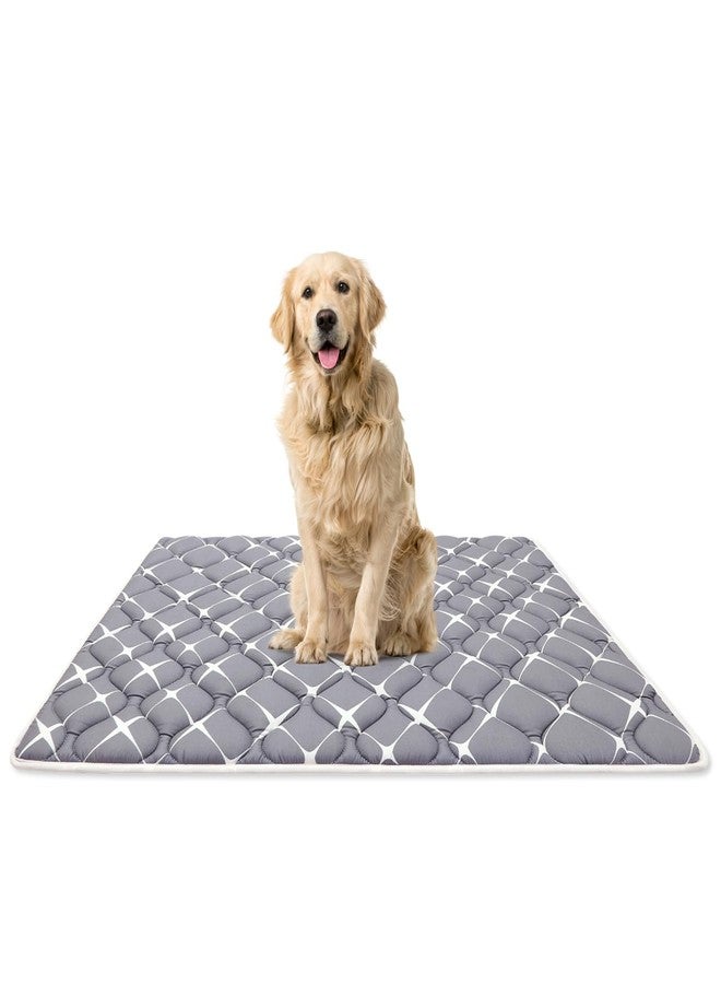 Bubble bear Dog Crate Mat - Ultra Soft, Washable & Anti-Slip Kennel Pad for Small/Medium/Large Dogs, Dark-Hued to Hide Stains (42"x28") - Image 1