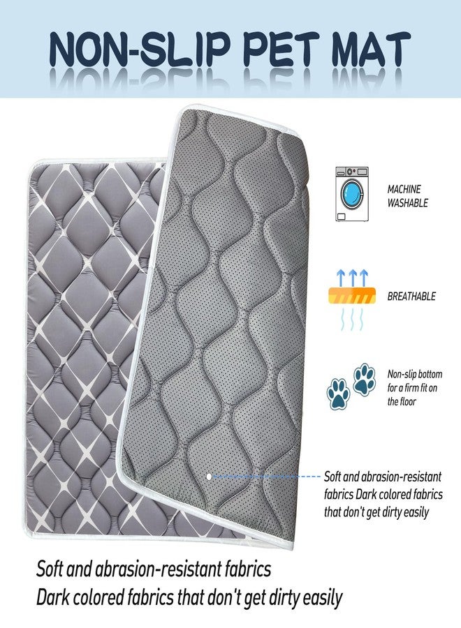 Bubble bear Dog Crate Mat - Ultra Soft, Washable & Anti-Slip Kennel Pad for Small/Medium/Large Dogs, Dark-Hued to Hide Stains (42"x28") - Image 2