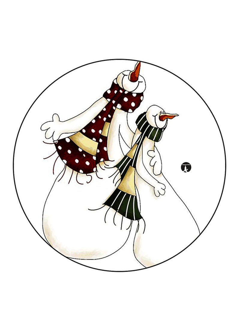 RKN Snowmen Printed Mouse Pad Multicolour