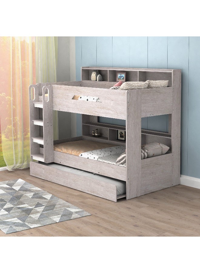 Home Box سرير طابقين مع سرير سحب للأطفال - Image 3