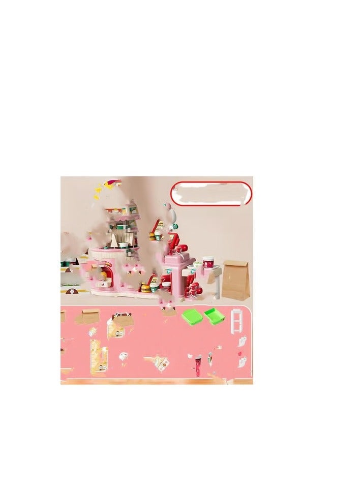 Children's Burger Supermarket Cash Register, Girls' Toys, Girls' Puzzles, Birthday Gifts, Kuni Convenience Store