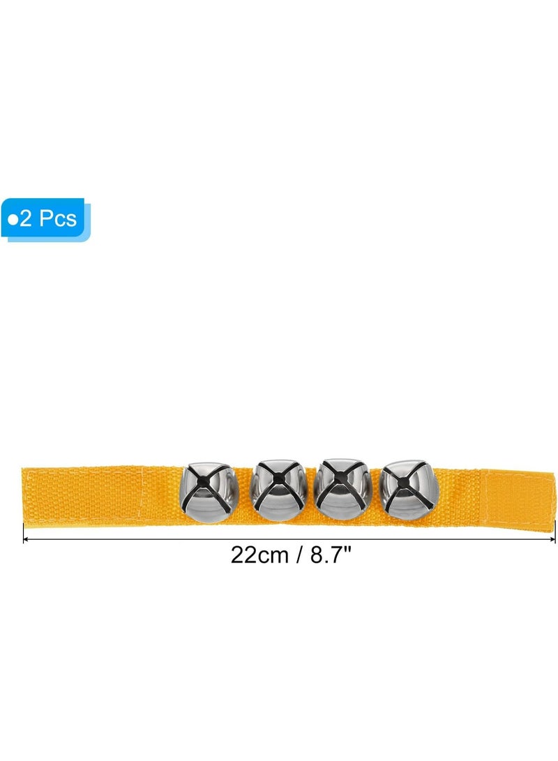 Mike Music Adjustable Yellow Nylon Wrist Bells for Kids Adults Event Birthday Party - Image 2