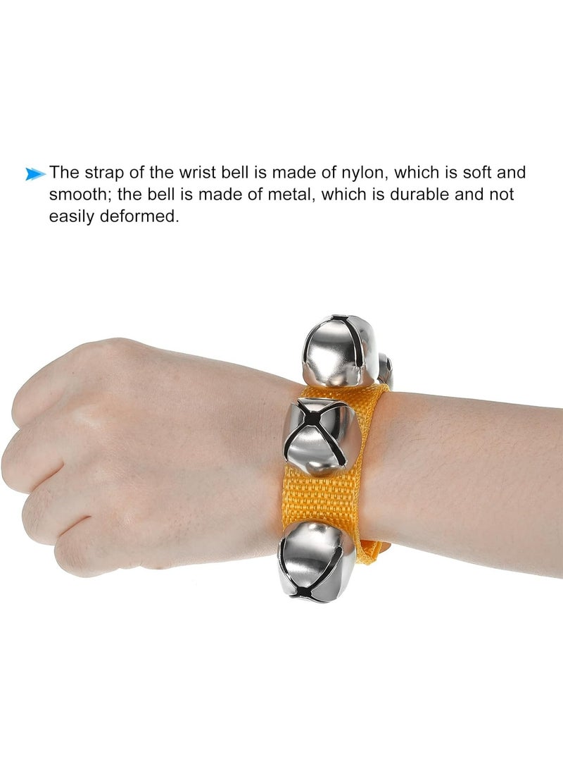 Mike Music Adjustable Yellow Nylon Wrist Bells for Kids Adults Event Birthday Party - Image 4