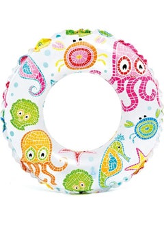 SUKILO Swimming Tube – 51cm Inflatable Pool Float Ring with Lively Print, Assorted Colors, Ideal for Kids & Toddlers, Safe PVC Swim Ring for Summer Fun (Model: 59230NP)  - Image 2