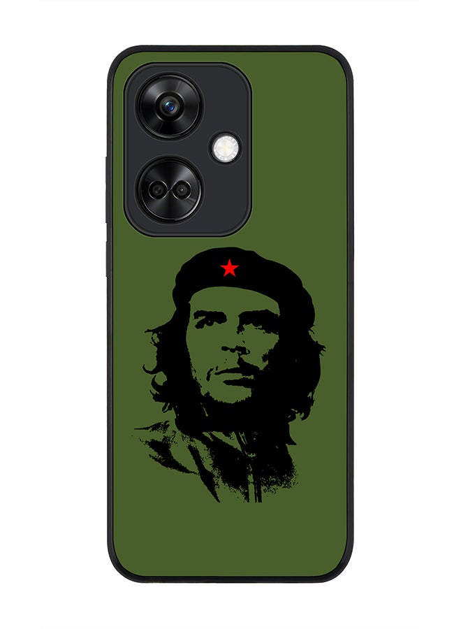 Stylizedd Rugged Black Edge case for OnePlus Nord CE3 Custom Slim fit Flexible Anti Drop Thin Phone Case Cover - Che Guevara - Image 1