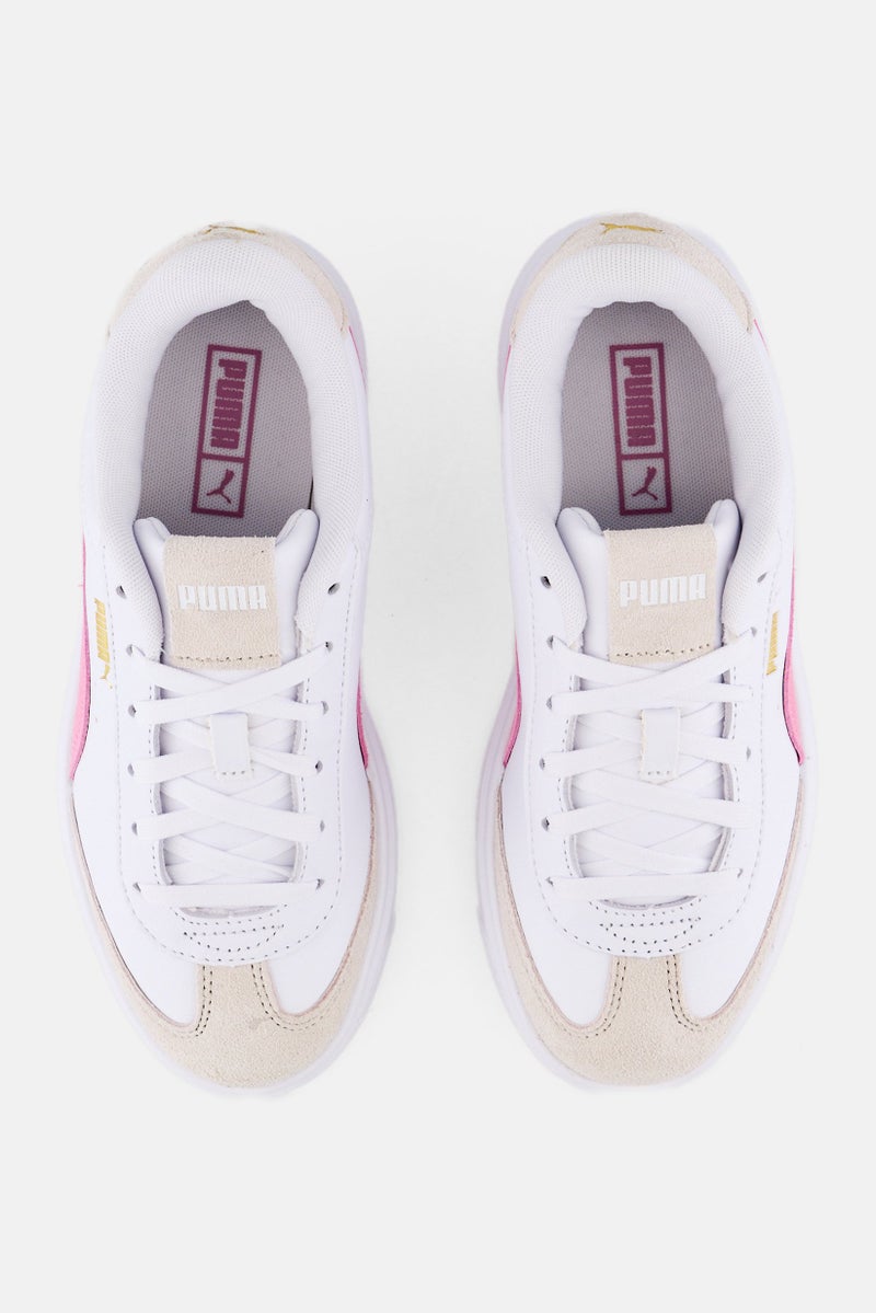 PUMA Women  Lajla T-Toe Lace Up Outdoor Shoes, White - Image 2