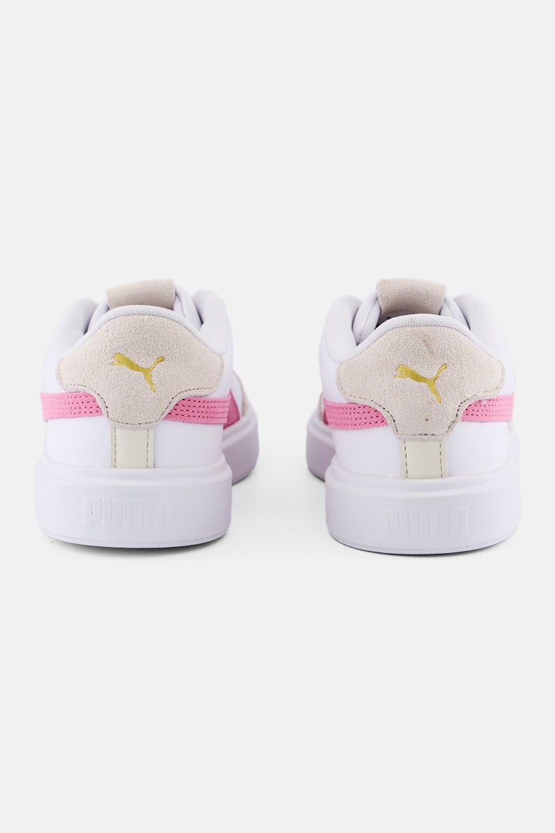 PUMA Women  Lajla T-Toe Lace Up Outdoor Shoes, White - Image 4