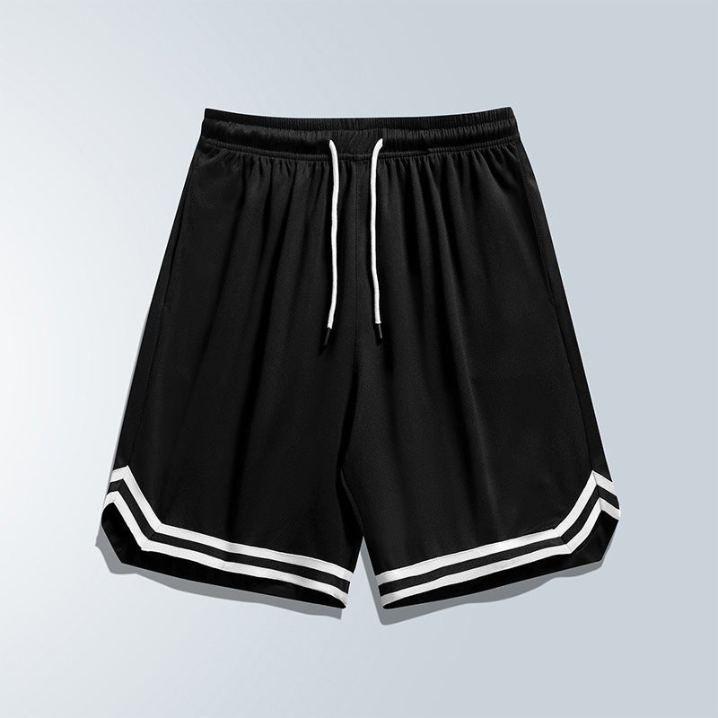 Summer Loose Casual Shorts Mens Five-point Pants Thin Breathable Quick-drying Six-point Pants Outdoor Large Pants Beach Pants Blue-Unlabeled  - Image 3