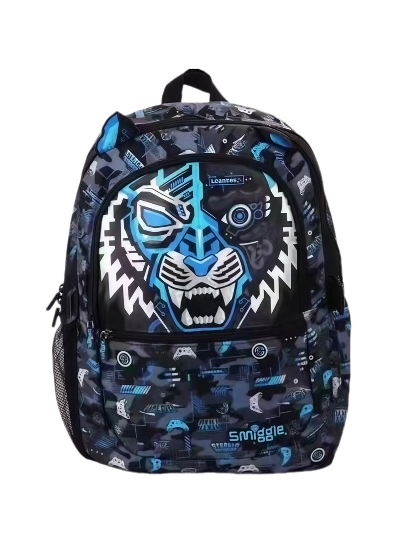 Smiggle Smiggle Cartoon Printed Boys and Girls Backpack Primary and Secondary School Students Backpack Outdoor Leisure Backpack 42*30cm 