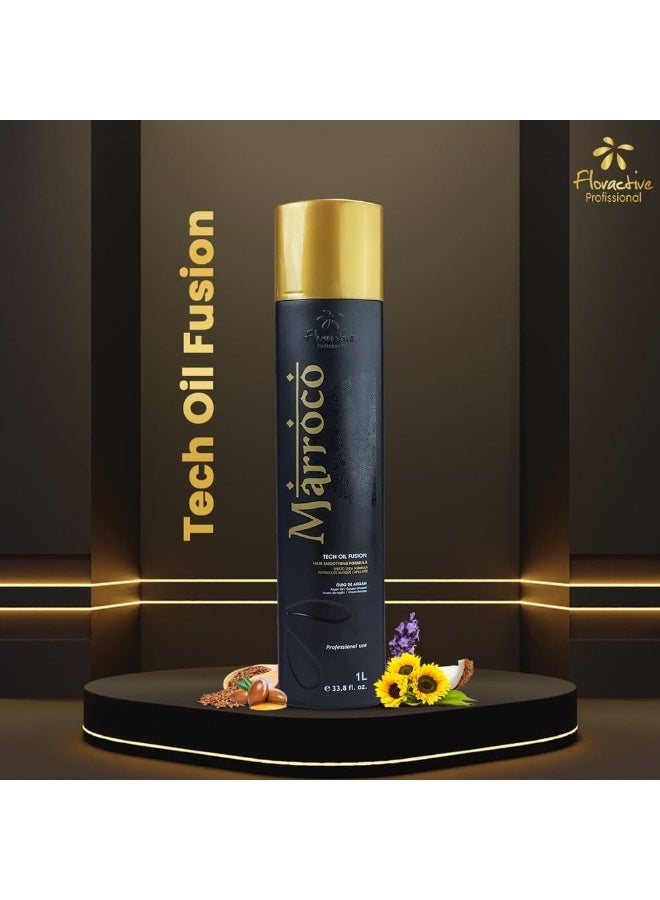 Floractive Marroco Tech Oil Fusion Hair Treatment – Advanced Smoothing Formula (1L) - Image 2