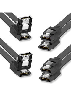 SANMUGEED SATA Cable III, 6Gbps HDD SDD Data Cable, Compatible for SATA HDD, SSD, CD Driver, CD Writer, Backwards Compatible With Sata I/II(4 Pack- 40cm)  - Image 1