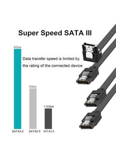 SANMUGEED SATA Cable III, 6Gbps HDD SDD Data Cable, Compatible for SATA HDD, SSD, CD Driver, CD Writer, Backwards Compatible With Sata I/II(4 Pack- 40cm)  - Image 5
