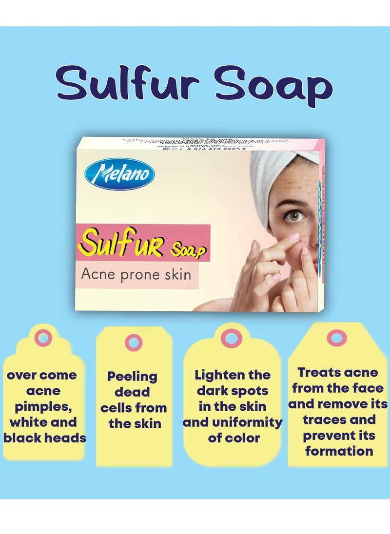 MELANO - Melano Sulfur Soap For Acne Prone Skin - Image 1