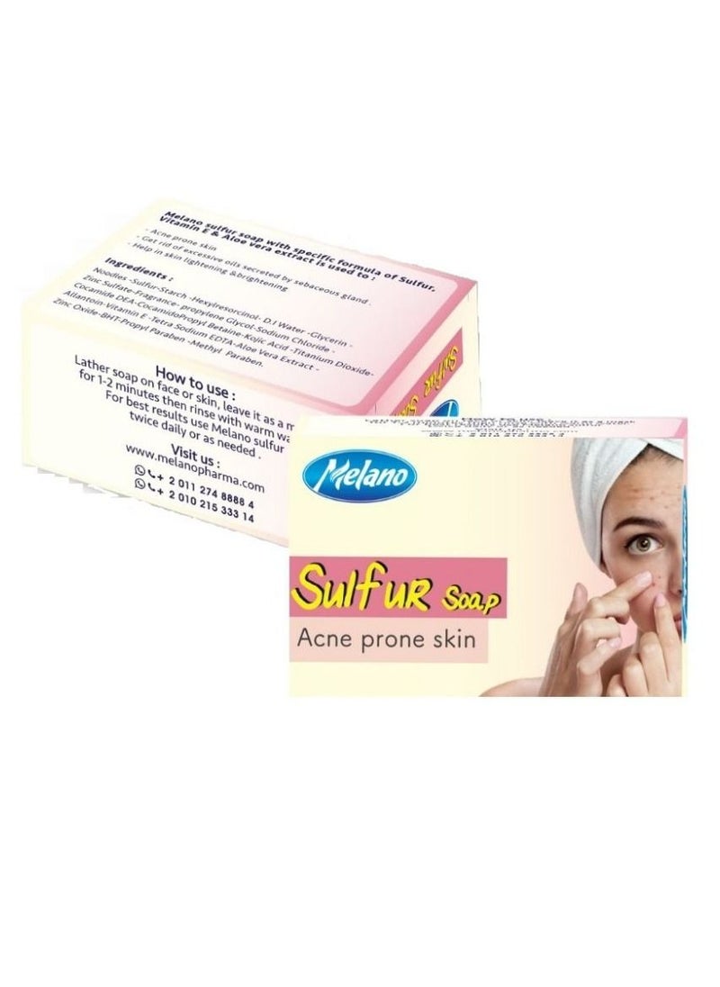 MELANO - Melano Sulfur Soap For Acne Prone Skin - Image 1
