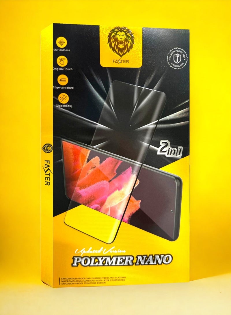 Faster Transparent screen protection for the Samsung Galaxy Note 10 Lite, from Faster, with full coverage from edge to edge, anti-break and anti-fingerprint. - Image 4