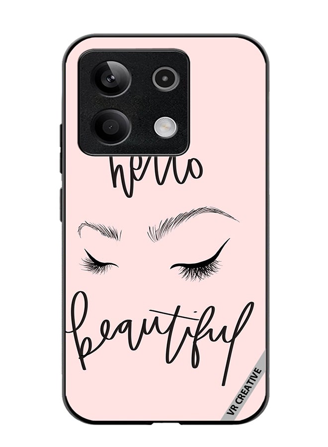 VR CREATIVE Protective Case Cover For Xiaomi Poco X6 Hello beautiful Design Multicolour - Image 1
