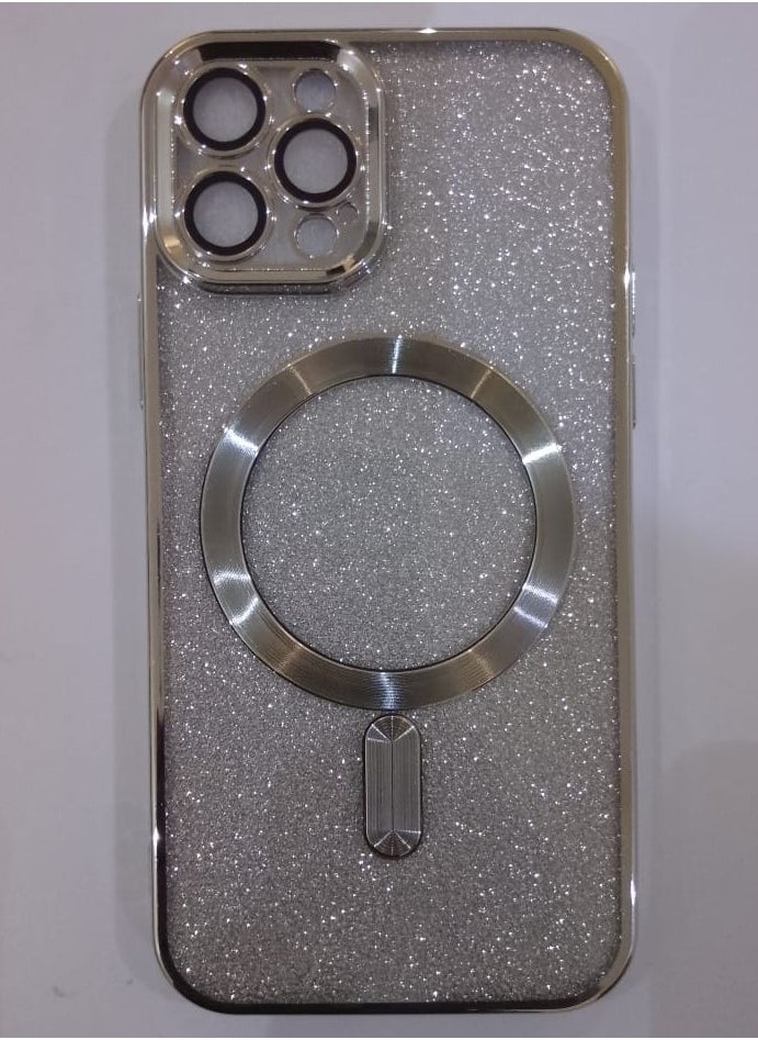 Undefined 4 In 1 Protective Case For IPhone 12 Pro With Camera Protector, Wireless Charging And Sugar Sticker, Silver 