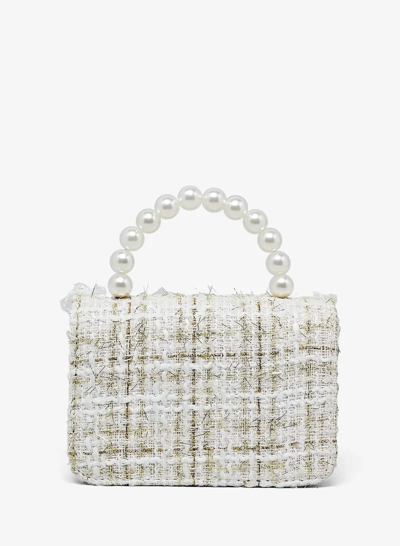 R&B Tweed Top Handle Bag