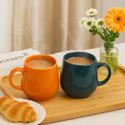 KITTENS Ceramic Tea Cup Set of 4 | 200ml Each | Multi Color | Microwave & Dishwasher Safe | BPA & Lead Free | Gift for Chai, Coffee & Milk | Eco-Friendly | Made in India - Image 2