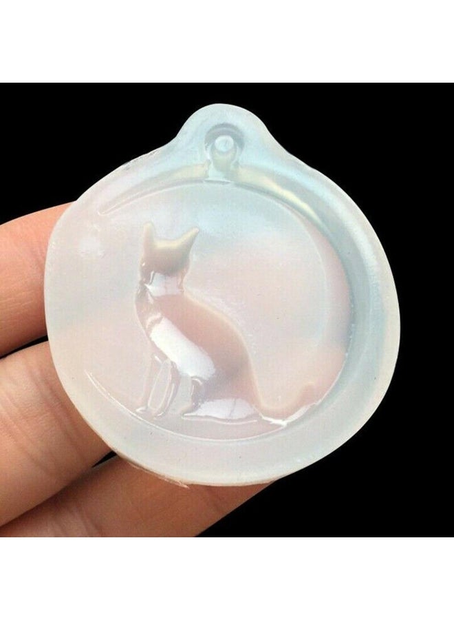 Moon Cat Pendant Mold Jewellry Making Resin Mould Epoxy Casting Craft Kit - Image 4