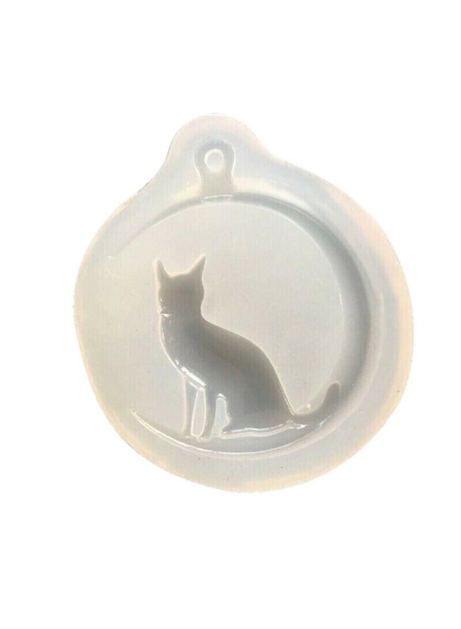 Moon Cat Pendant Mold Jewellry Making Resin Mould Epoxy Casting Craft Kit - Image 3