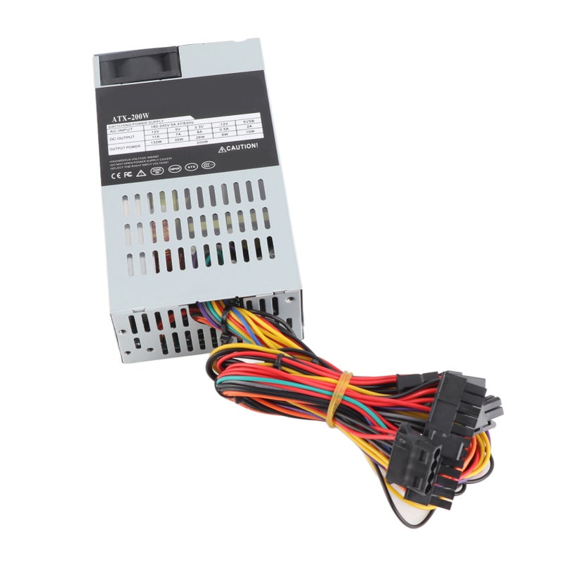 200W Power Supply Sturdy Metal Fast Cooling Widely Compatible Desktop Power Supply for Win System 180‑264V - Image 2