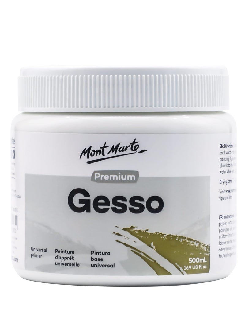 Mont Marte Premium White Gesso, 500ml - Image 1