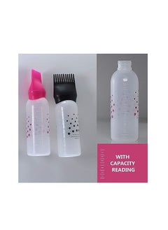 ORiTi ORiTi 3pcs 6oz Hair Color Oiling Bottles Root Comb Squeeze Applicator Bottles With Dots For Hair Coloring Dye (STYLE 1)  - Image 4