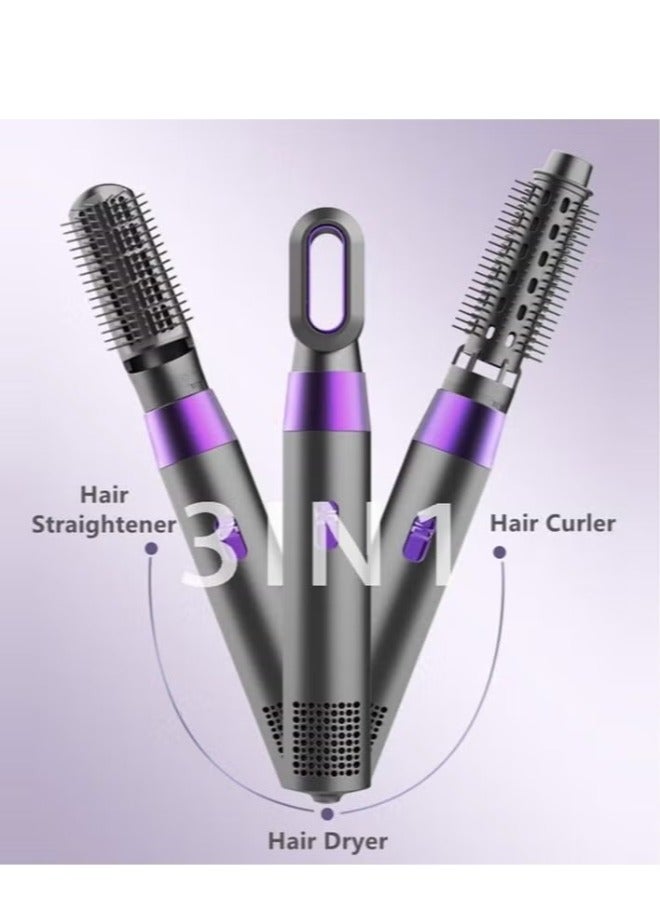 ACLIX 3 in 1 Hair Blower Dryer With Brush Comb Straightener Original Set Blower Brush Hair Dryer Comb Straightener, Strong Hot and Cold Air. - Image 5