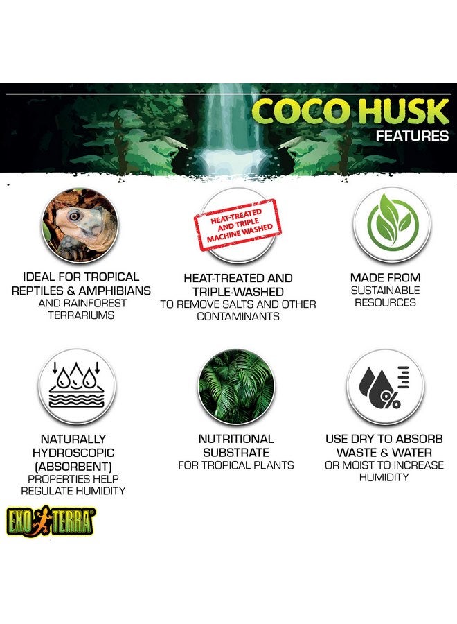 إكسو تيرا ركيزة تيراريوم من قشر جوز الهند من إكسو تيرا، سعة 8 كوارت - Image 2