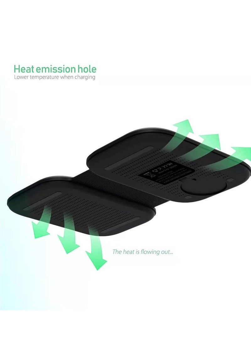 KASTWAVE Wireless Charger,3 in 1 Magnetic Charging Station 15W Fast Charger Dock for iWatch SE/8/7/6/5/4/3/2/1,iPhone 14/Pro/Pro Max/iPhone 13Mini/11 X XS XR,Airpods Pro/Airpod Safe Charger Stand Charging Pad  - Image 3