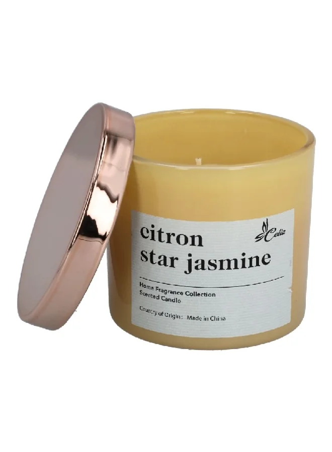 Celia Citron Star Jasmine Scented Glass Jar Candle White 3 oz C020301111-C