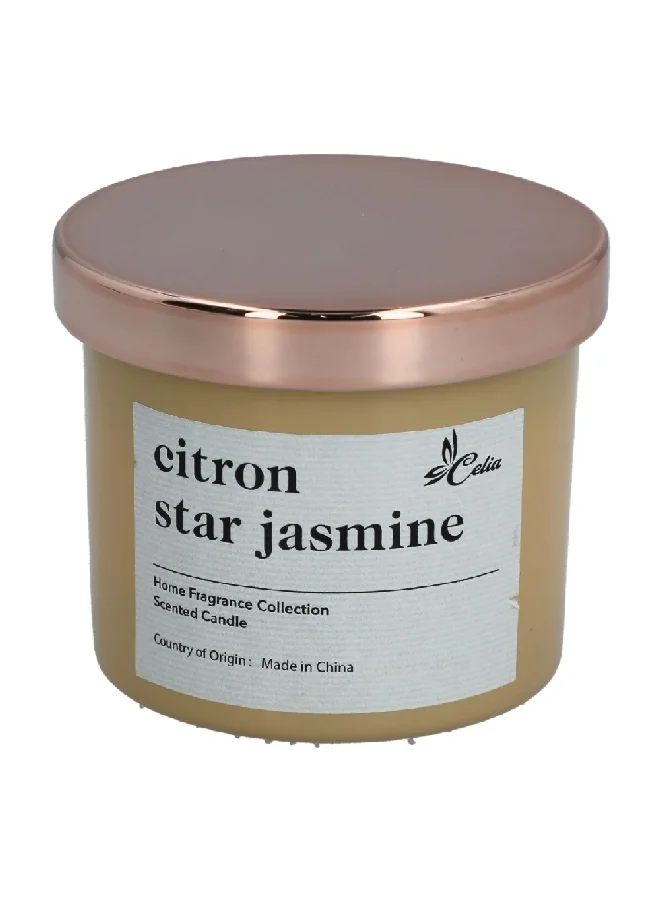 Celia Citron Star Jasmine Scented Glass Jar Candle White 3 oz C020301111-C