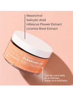 Urban Skin Rx Urban Skin Rx 2-Pack Clear Skin & Combination Skin Cleansing Bar Duo | Helps Diminish Look of Spots & Blemishes, Removes Excess Oil, 3-in-1 Daily Cleanser, Exfoliant & Mask Includes (2) 2.0 Oz Bars  - Image 3