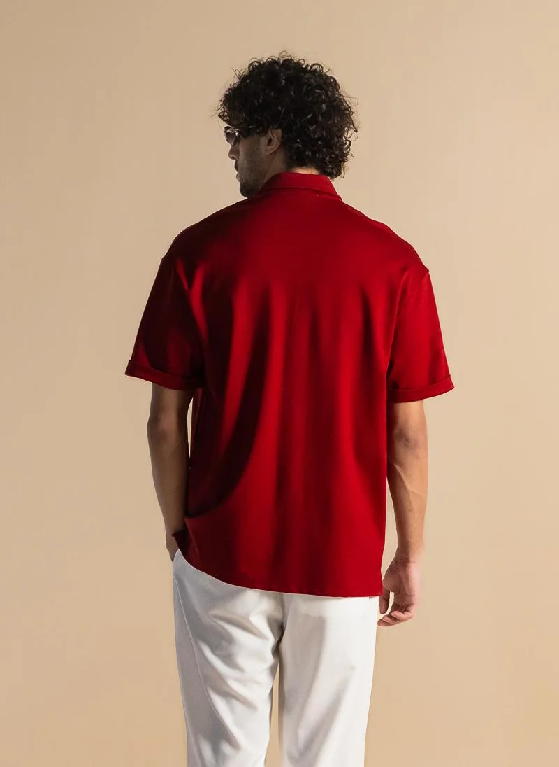 SHAPES DETAILED POCKET SHIRT