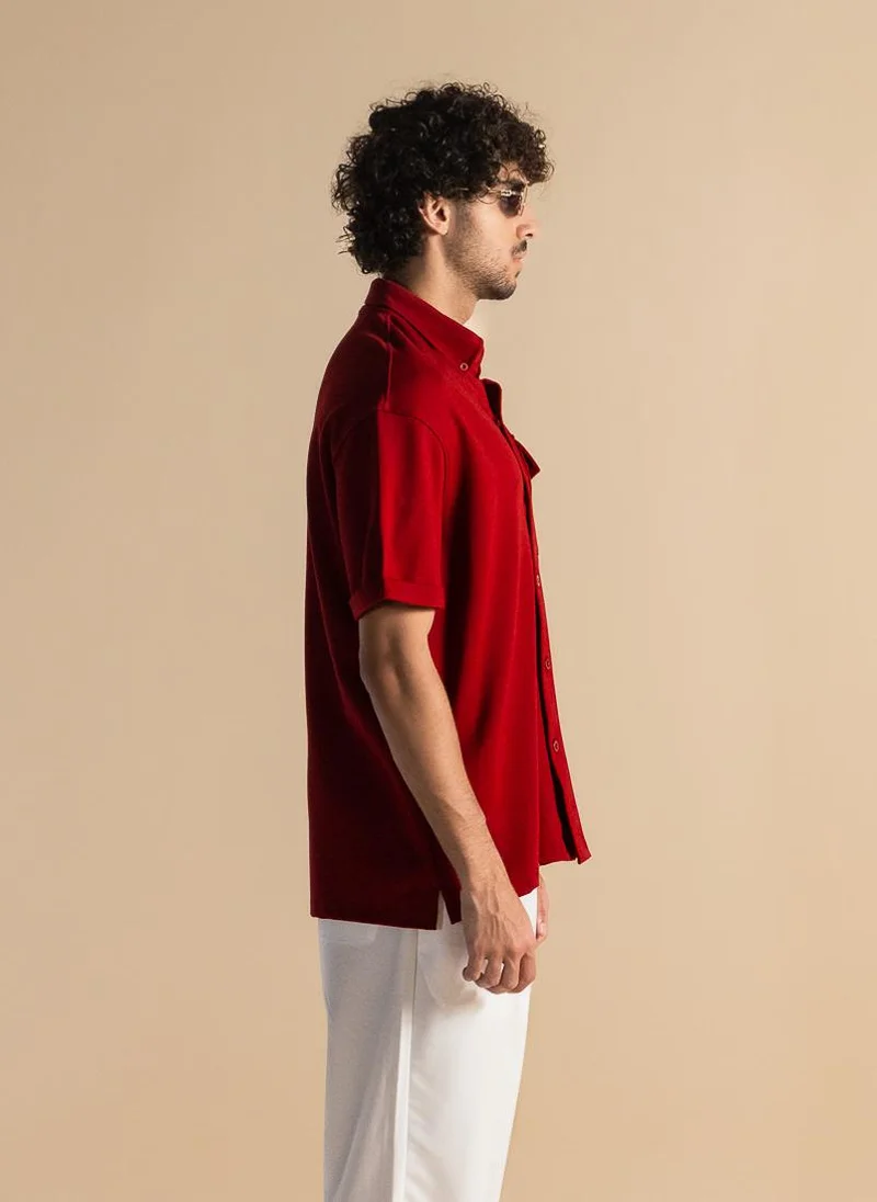 SHAPES DETAILED POCKET SHIRT